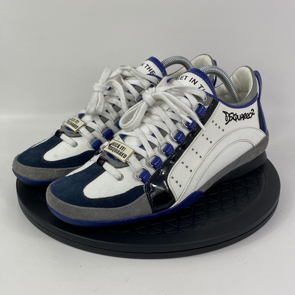 Fast Lane Leather Shoes Whiteblue Eu 